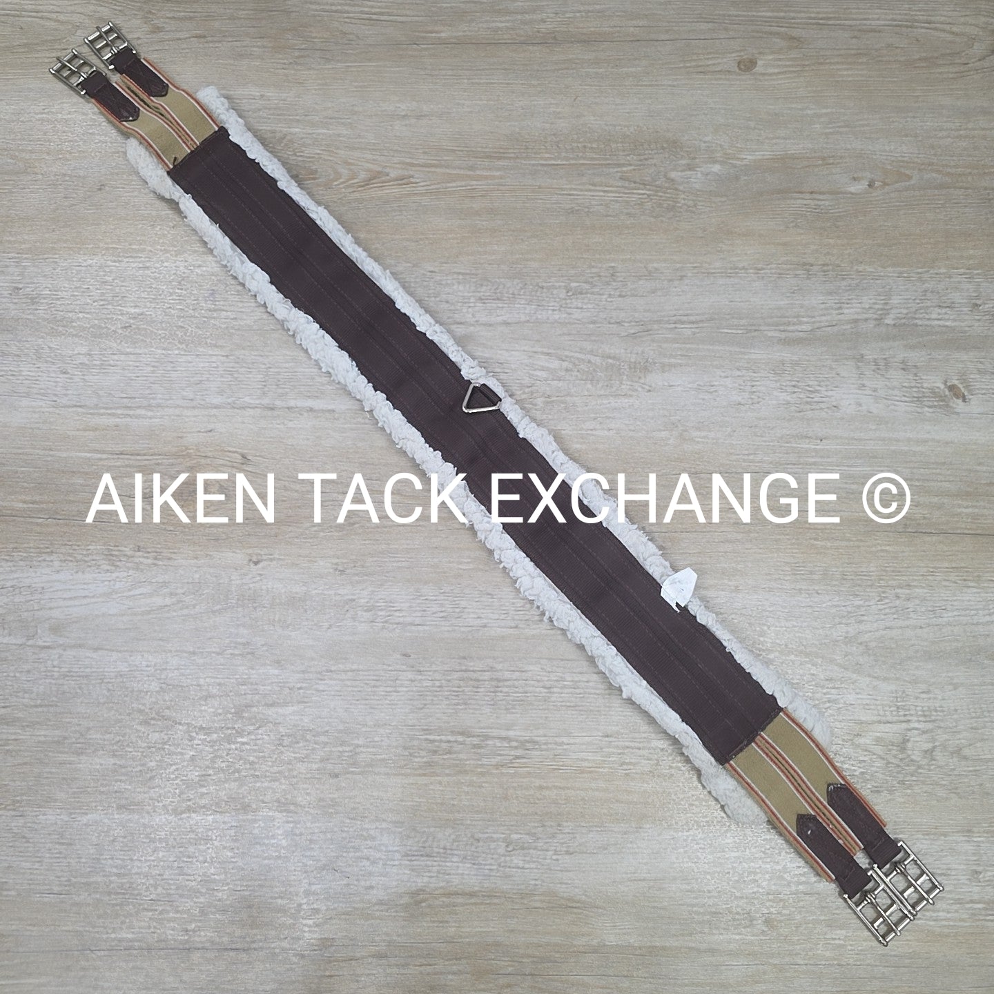 Fleece Girth with Double End Elastic, Brown, 48"