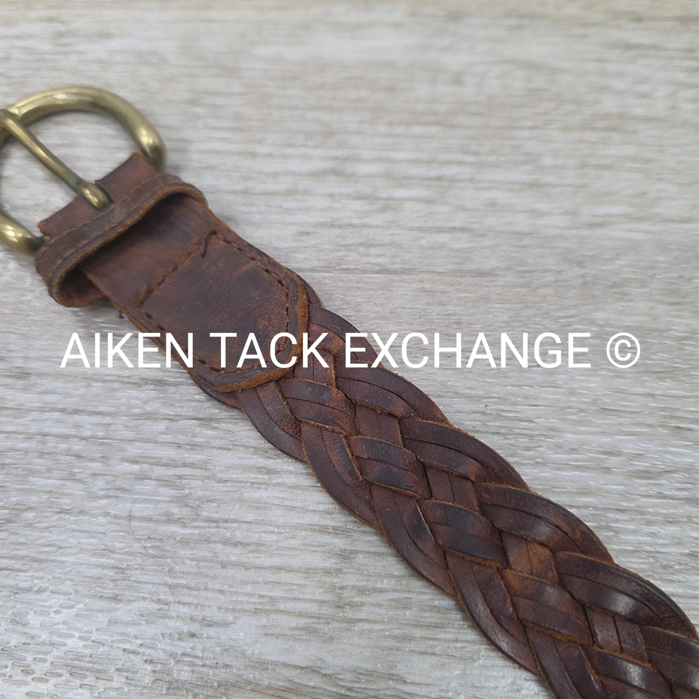 Braided Leather Belt, 34