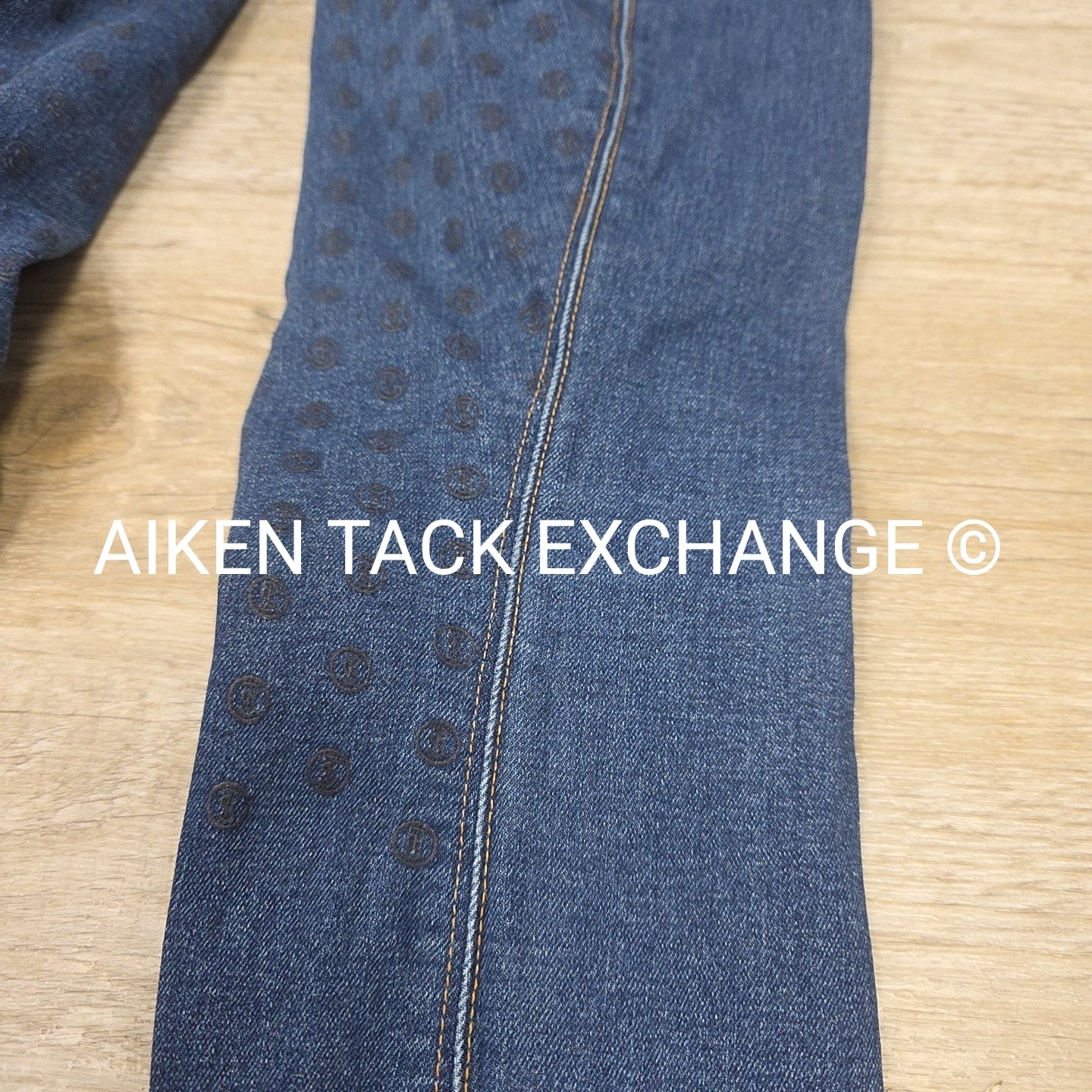 PS of Sweden Maggie Silicone Grip Full Seat Denim Breeches, Size 42 US 30