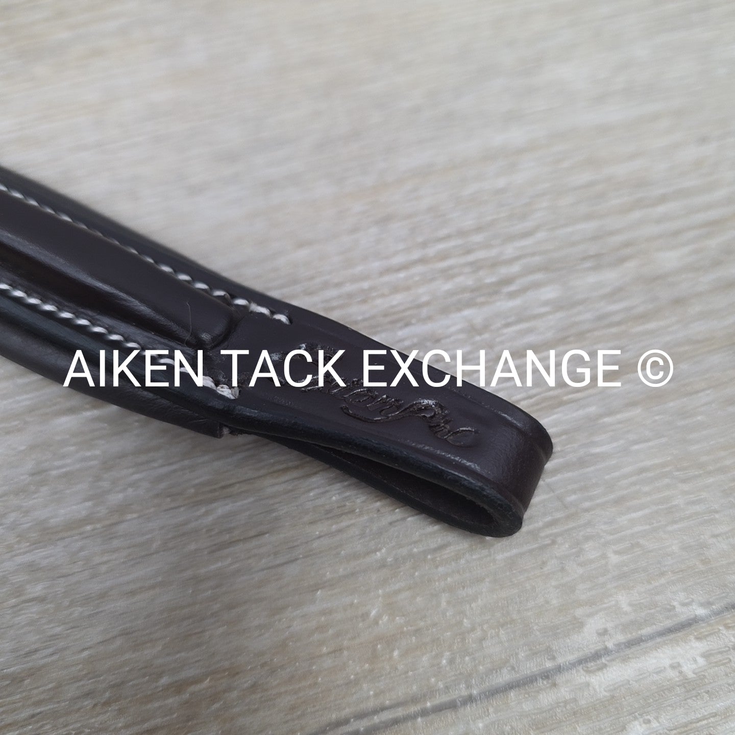 ExionPro Padded Fancy Stitched Raised Browband, Brown, 15"