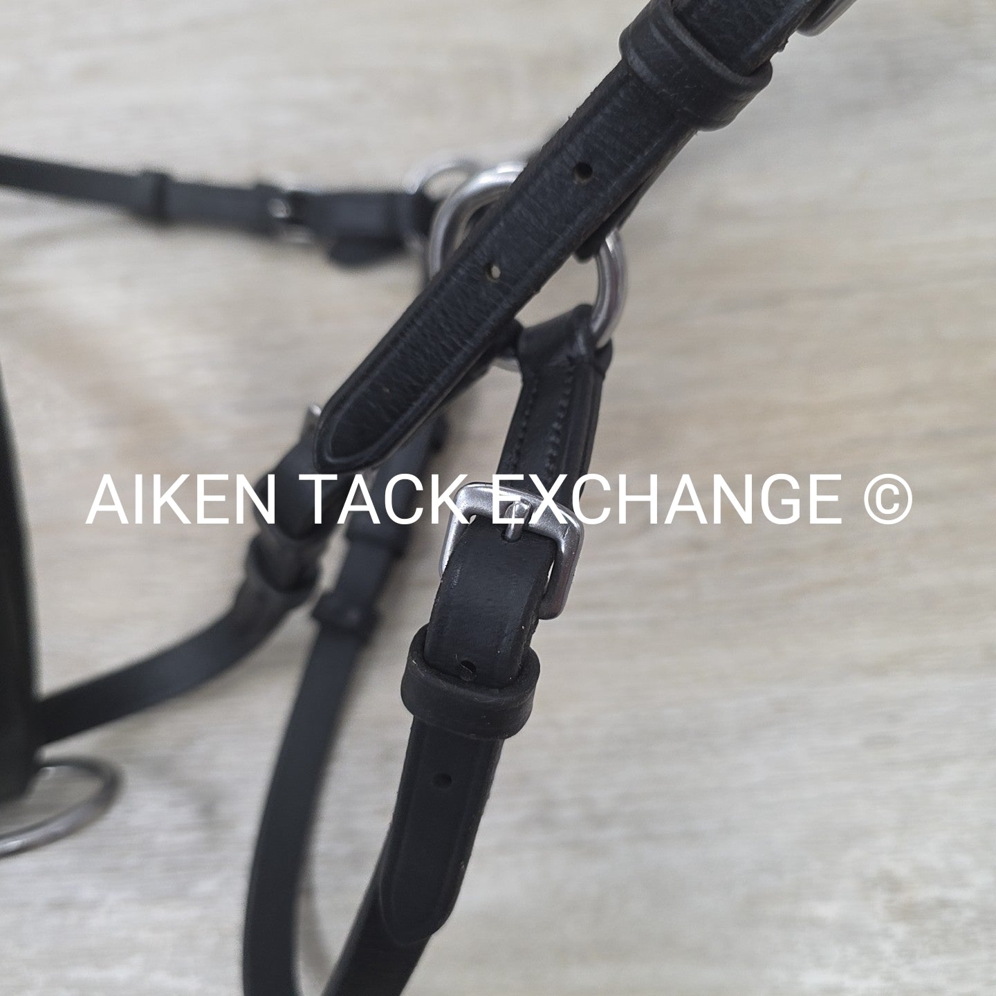 Bitless Bridle, No Browband, No Reins, Black, Size Full