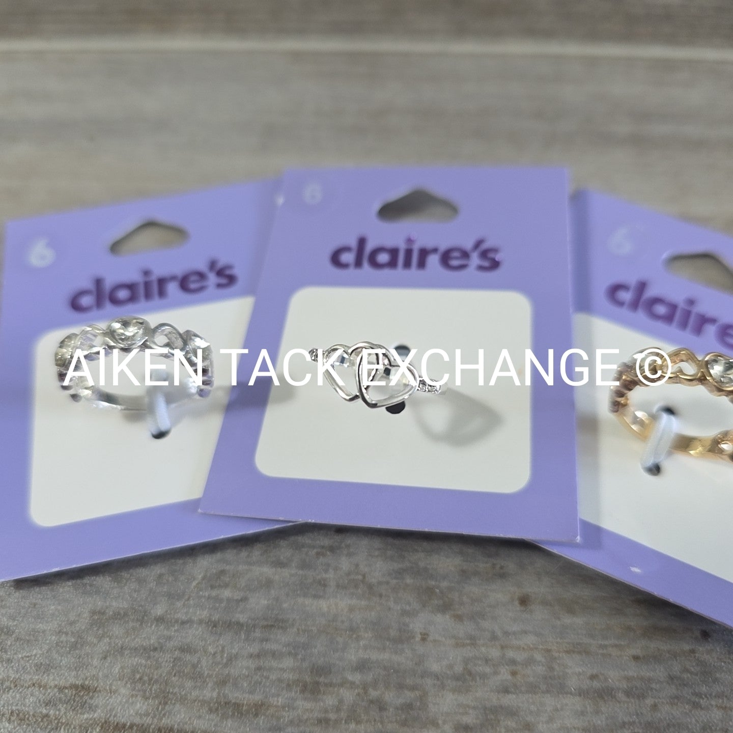 Claire's Rings (3) - Size 6