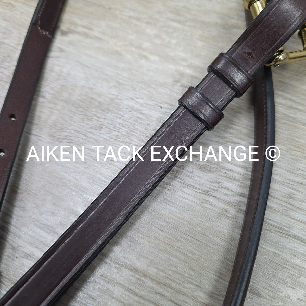 Fancy Stitched Standing Martingale, Brown, Size X-Full