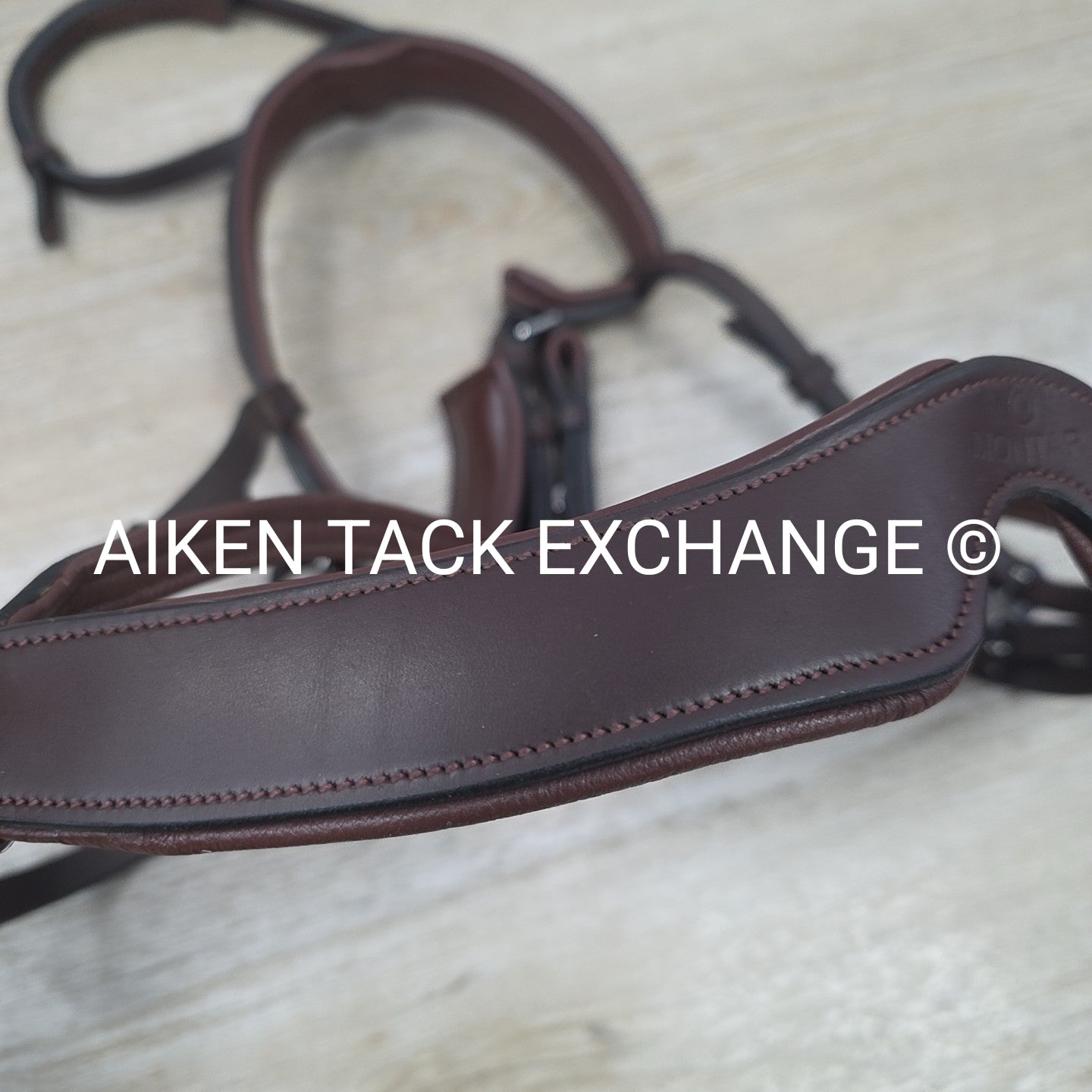 Montar Fair Bridle with Removable Flash, No Reins, Brown, Size Full