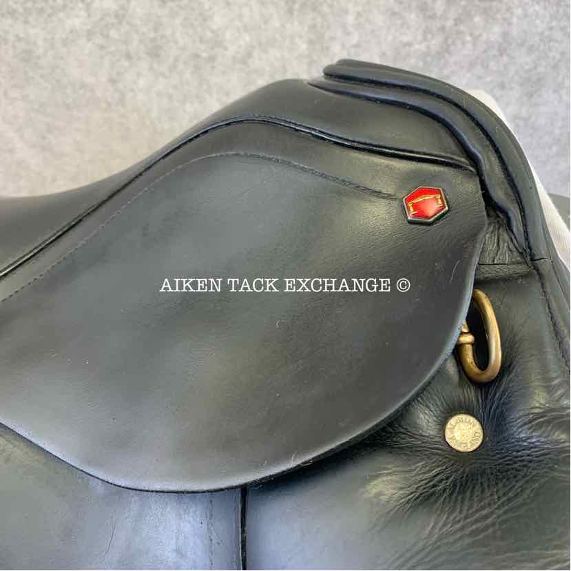 **SOLD** 2013 Albion SL Dressage Saddle, 17" Seat, Extra Short Flap, Wide Tree, Wool Flocked Panels