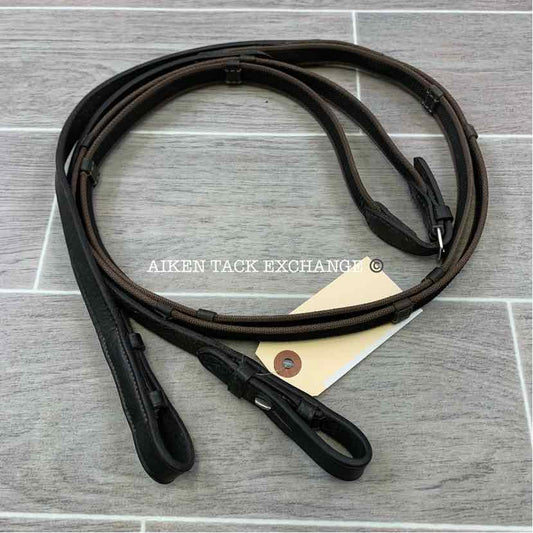 Rubber Grip Continental Reins, Size Full 55"