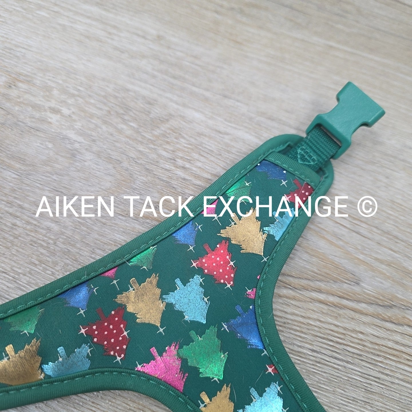 Holiday Pattern Dog Harness + Leash, Size Small