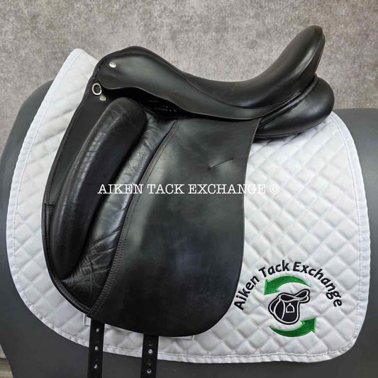 2009 Custom Saddlery Signature Wolfgang Solo Dressage Saddle, 17" Seat, Adjustable Tree, Wool Flocked Panels