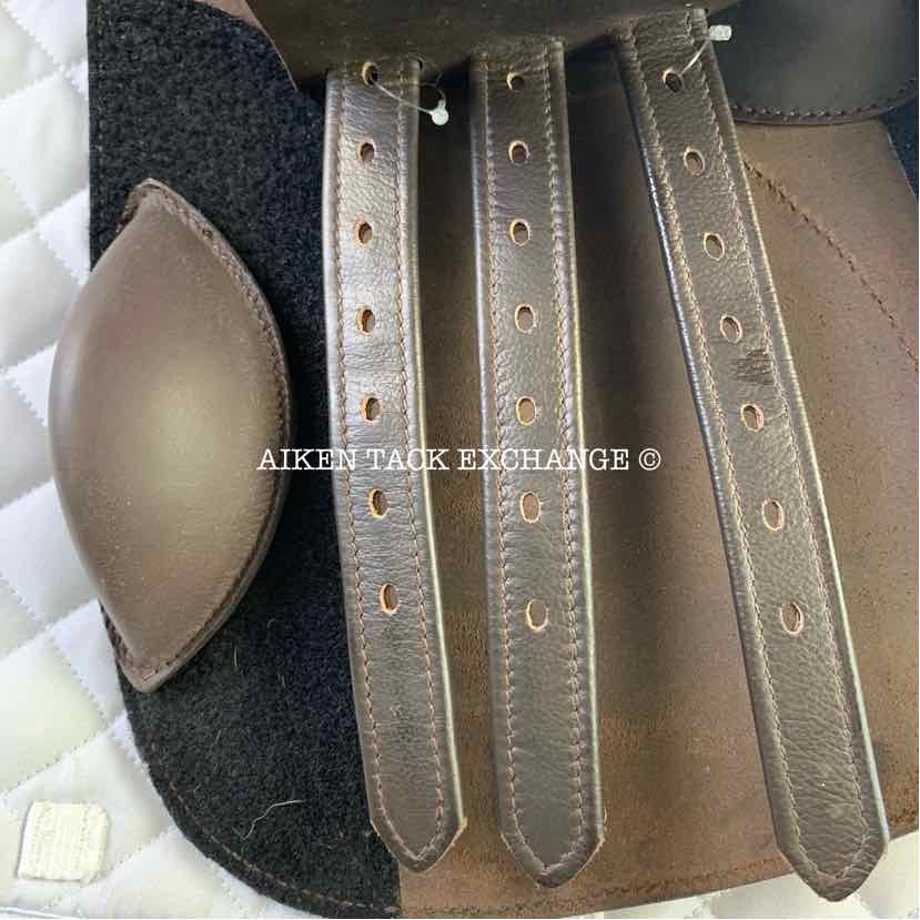 Pegasus Unicorn French Style Jump Saddle, 17.5" Seat, Auto-Adjusting Flex Tree, Comes with Pegasus Saddle Fitter Sheepskin Half Pad