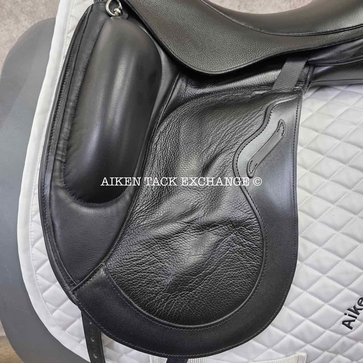 2023 Envy by Custom Saddlery Motion Monoflap Dressage Saddle, 17.5" Seat, Adjustable Tree, Wool Flocked Panels