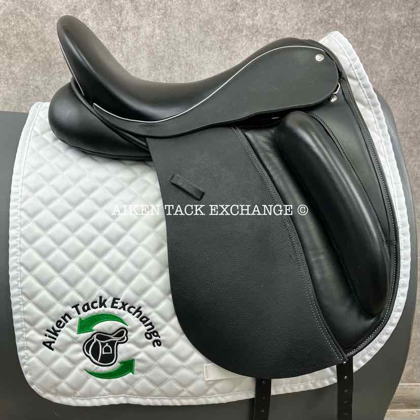 2023 Custom Saddlery Wolfgang Solo Dressage Saddle, 17.5" Seat, Adjustable Tree, Wool Flocked Panels