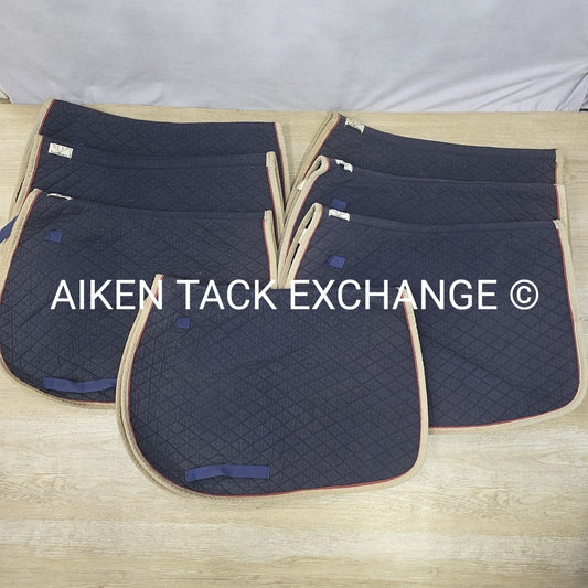 BARGAIN BUNDLE: 7 TuffRider AP  Saddle Pads, Maryland Polo Club Embroidery