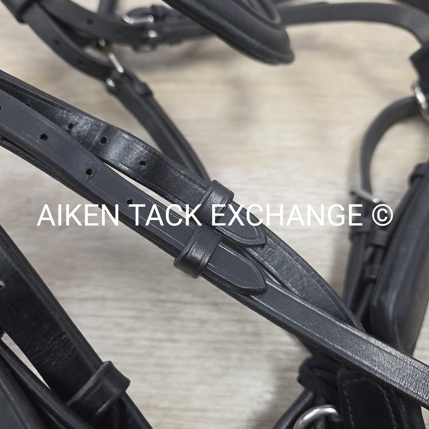 KL Select Red Barn Arena Weymouth Double Bridle, No Reins, Size Full