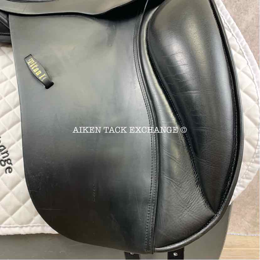 **SOLD** EuroRiding Titan II Dressage Saddle, 18" Seat, Wide Tree, Wool Flocked Panels