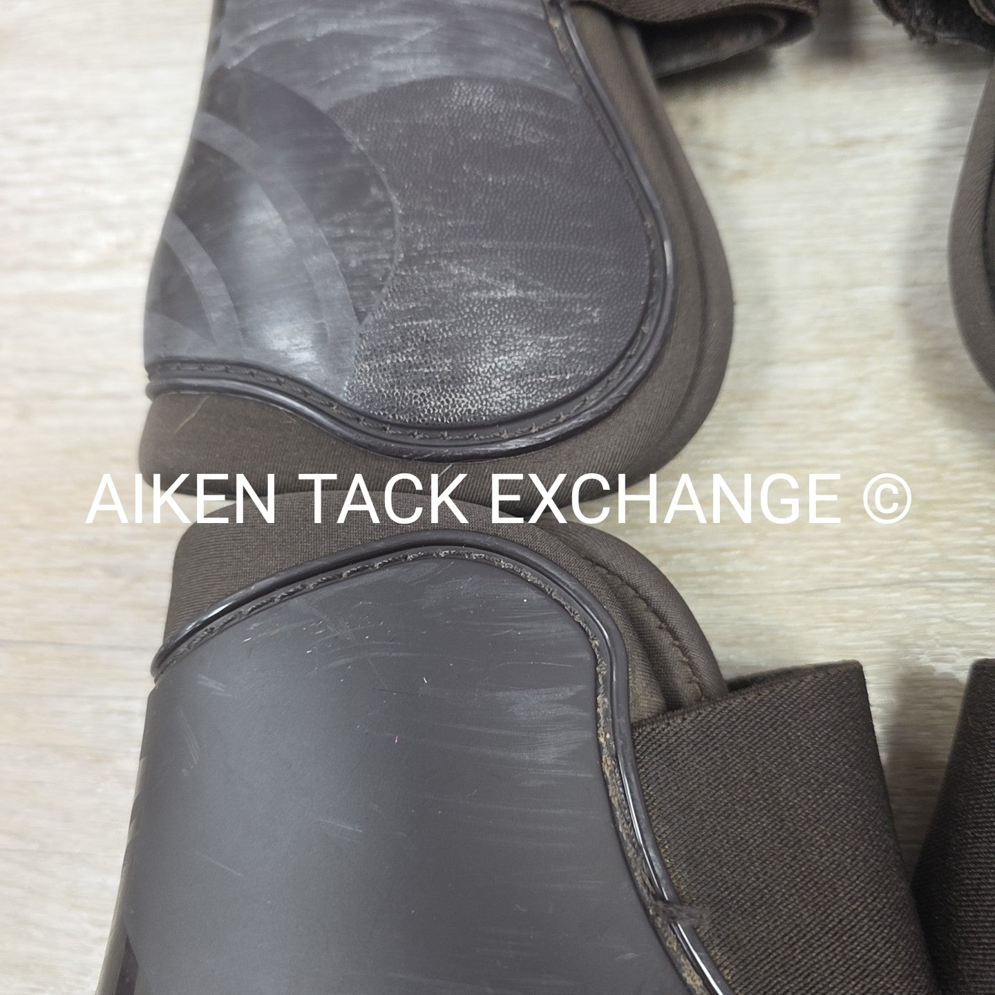 Horze Open Front Tendon Boot Set, Front & Hind, Brown, Size Full