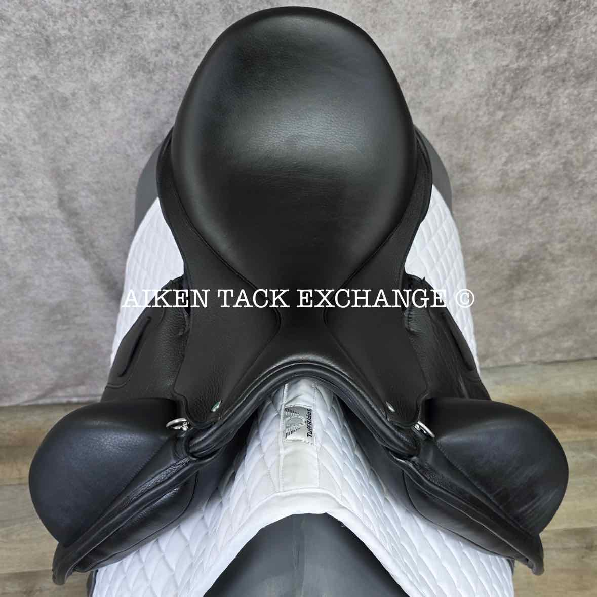 2023 Envy by Custom Saddlery Motion Monoflap Dressage Saddle, 17.5" Seat, Adjustable Tree, Wool Flocked Panels