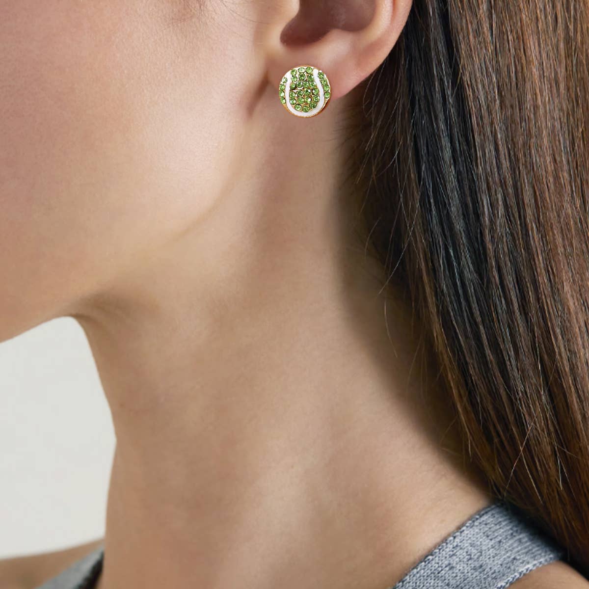Tennis Earrings Assorted Earrings Set - 8 Pairs