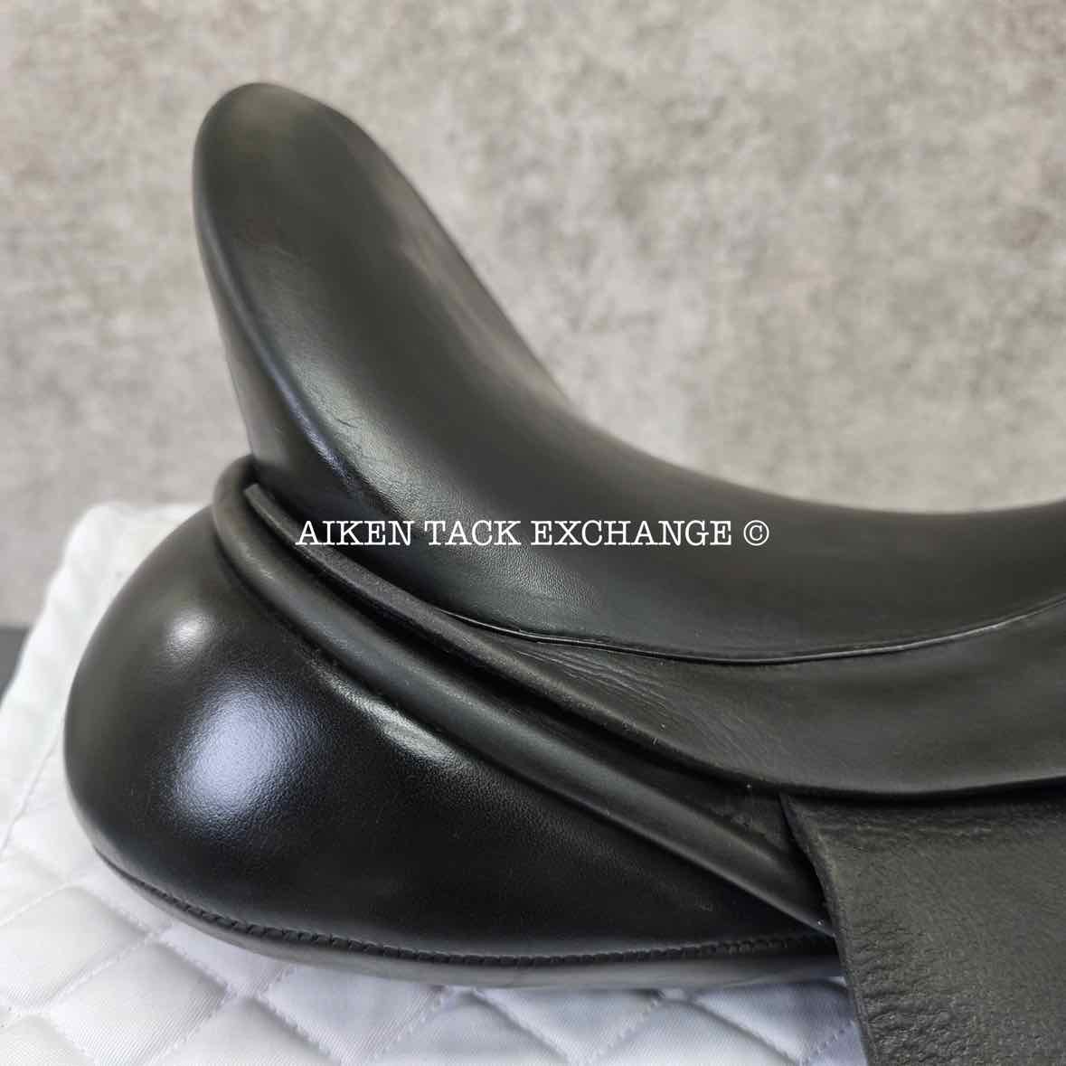 2006 Trilogy Verago Elite Dressage Saddle, 18.5" Seat, Wide Tree, Wool Flocked Panels