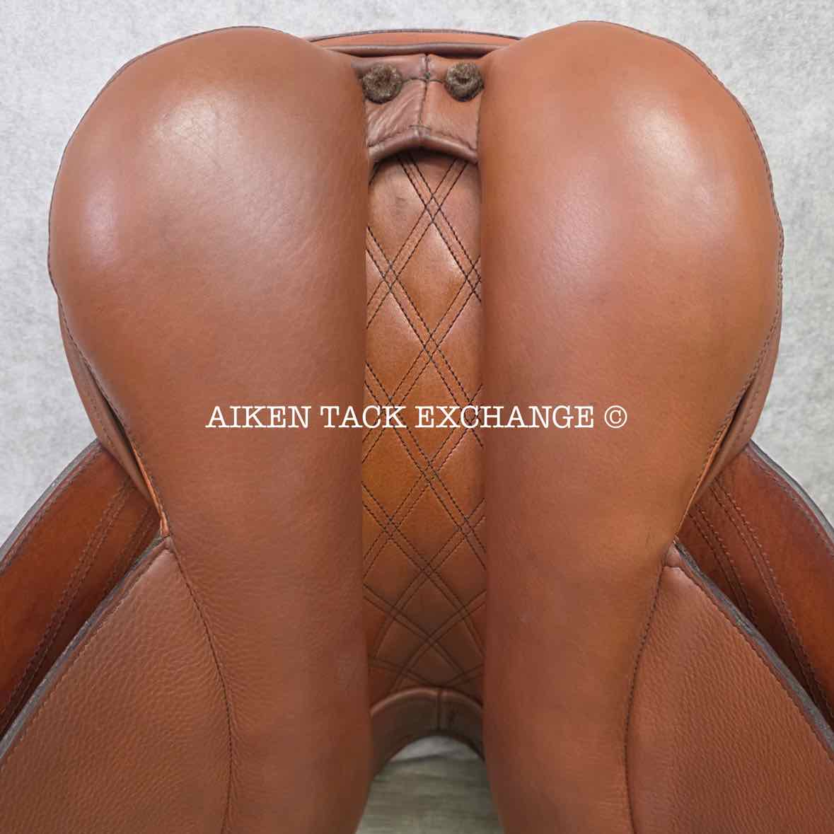 2012 Bliss of London Liberty Jump Saddle, 17" Seat, Medium Wide Tree, Wool Flocked Panels