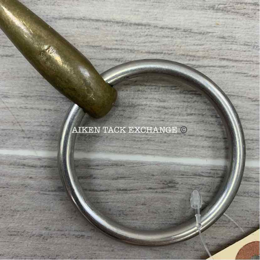 Herm Sprenger Dynamic RS Aurigan Single Joint Loose Ring Bradoon Bit 5.5"