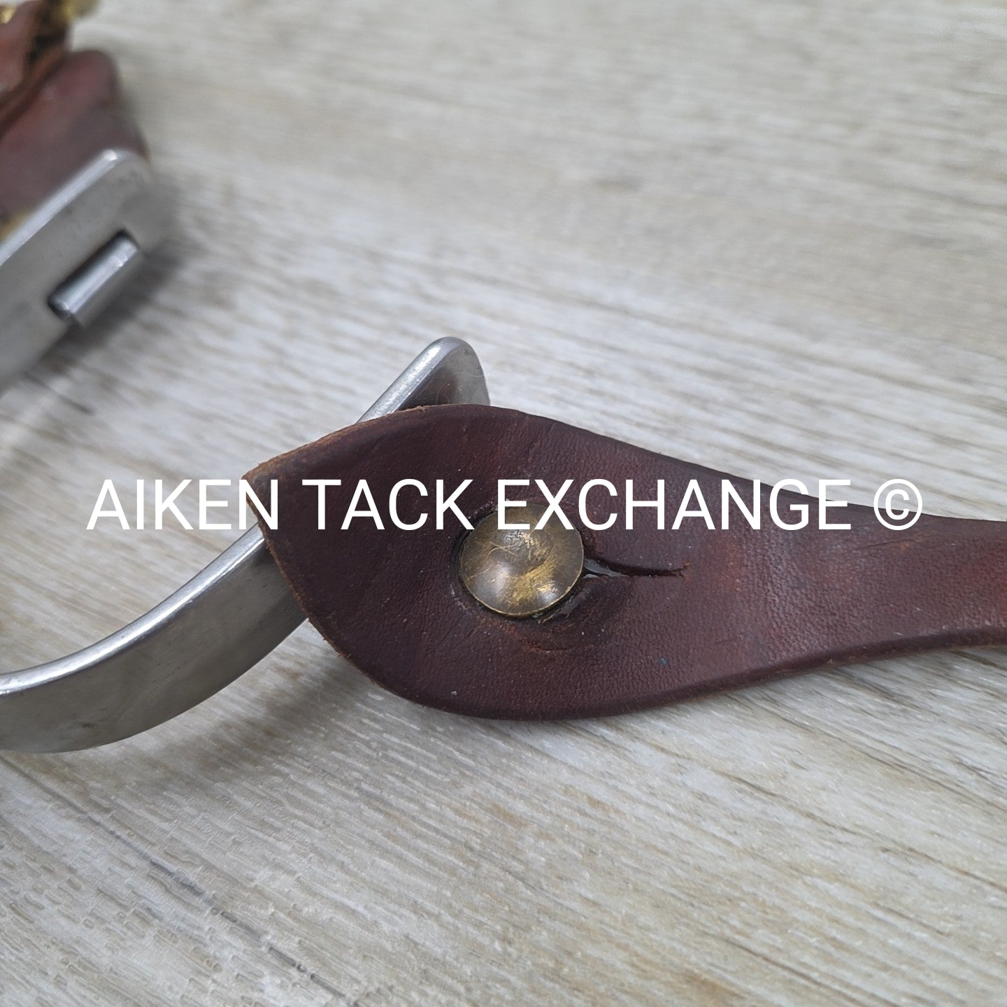 Western Rowel Spurs with Leather Spur Straps