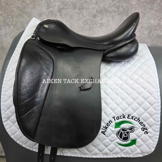 2010 Duett Fidelio Dressage Saddle, 18" Seat, XX-Wide Hoop Tree - 38, Wool Flocked Panels