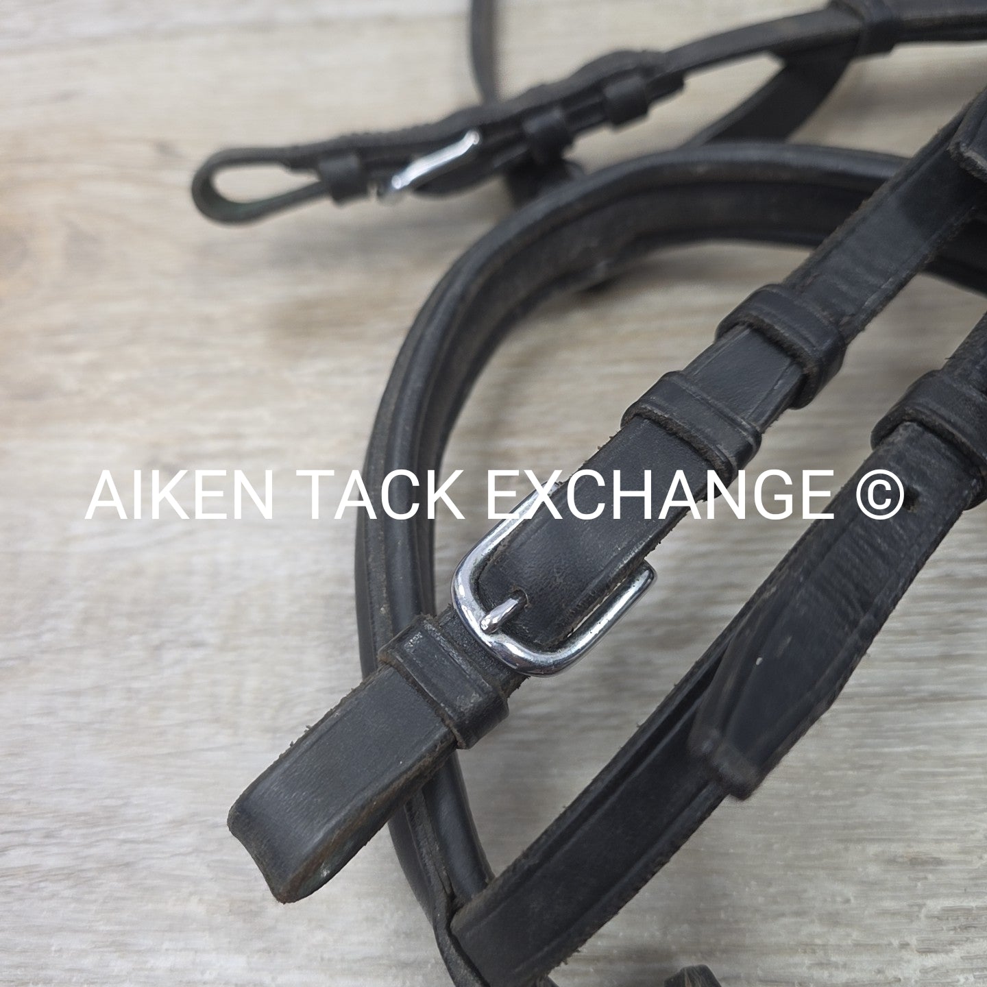 BARGAIN BUNDLE: Dressage Bridle (Missing Flash) with Laced Reins & Flat Leather