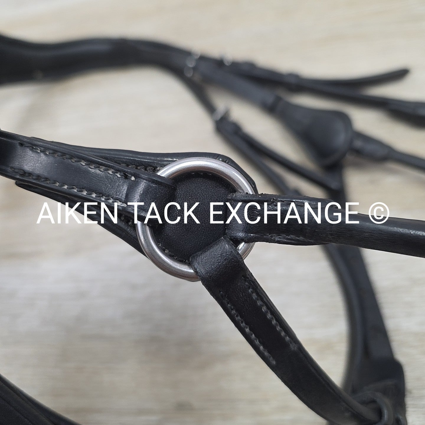 Collegiate ComFiTec Training Bridle, No Browband, No Reins, Black, Size Full