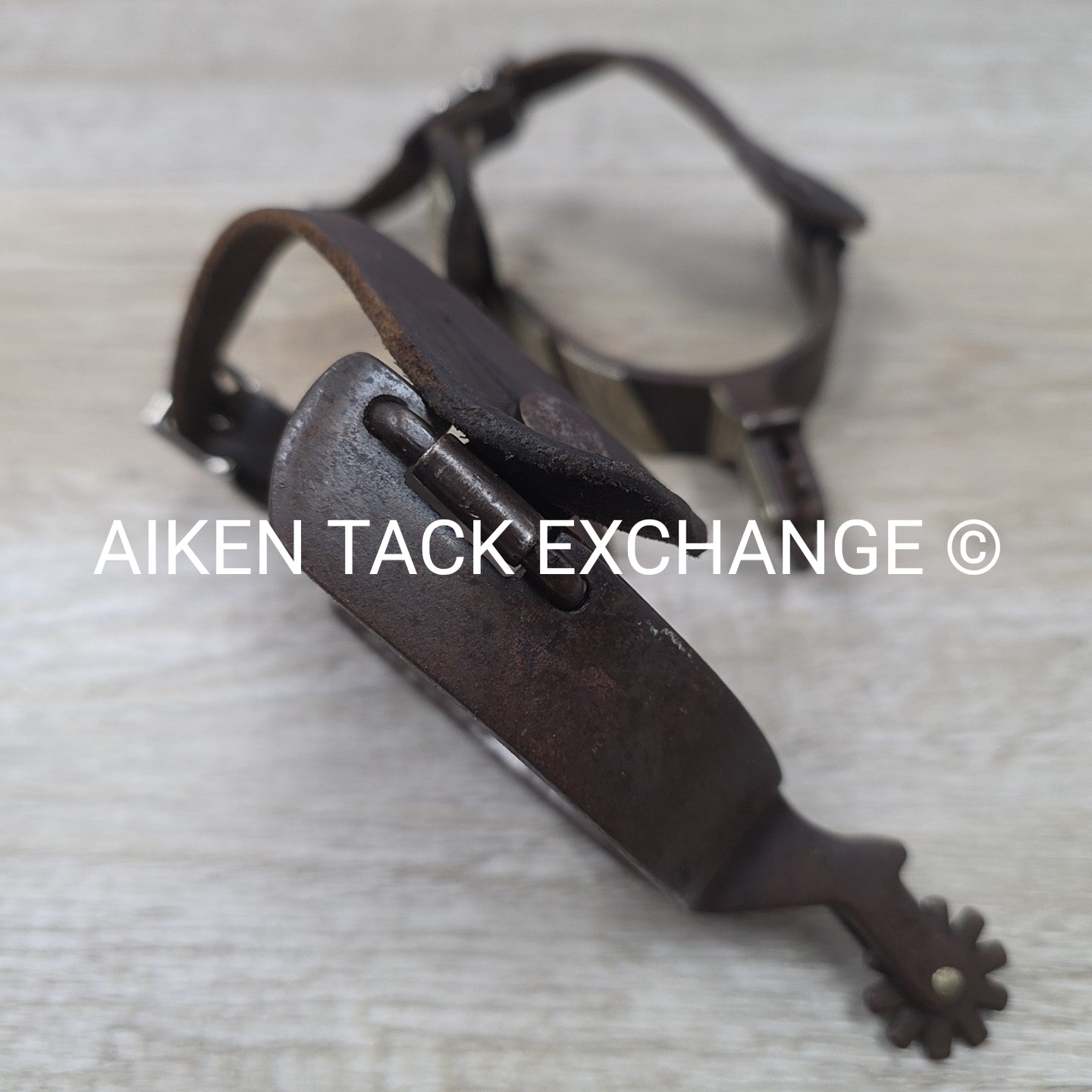 Classic Equine Cowboy Series Spurs with Chap Guard & Leather Spur Straps