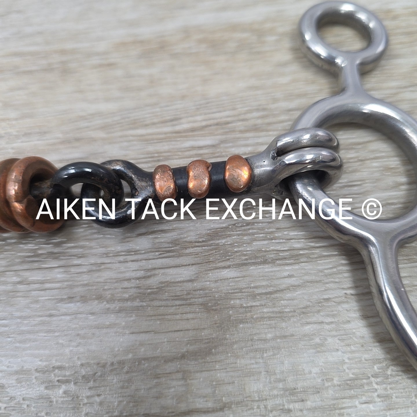 Sweet Iron Dogbone with Copper Rings Jr Cow Horse Bit 4.75"