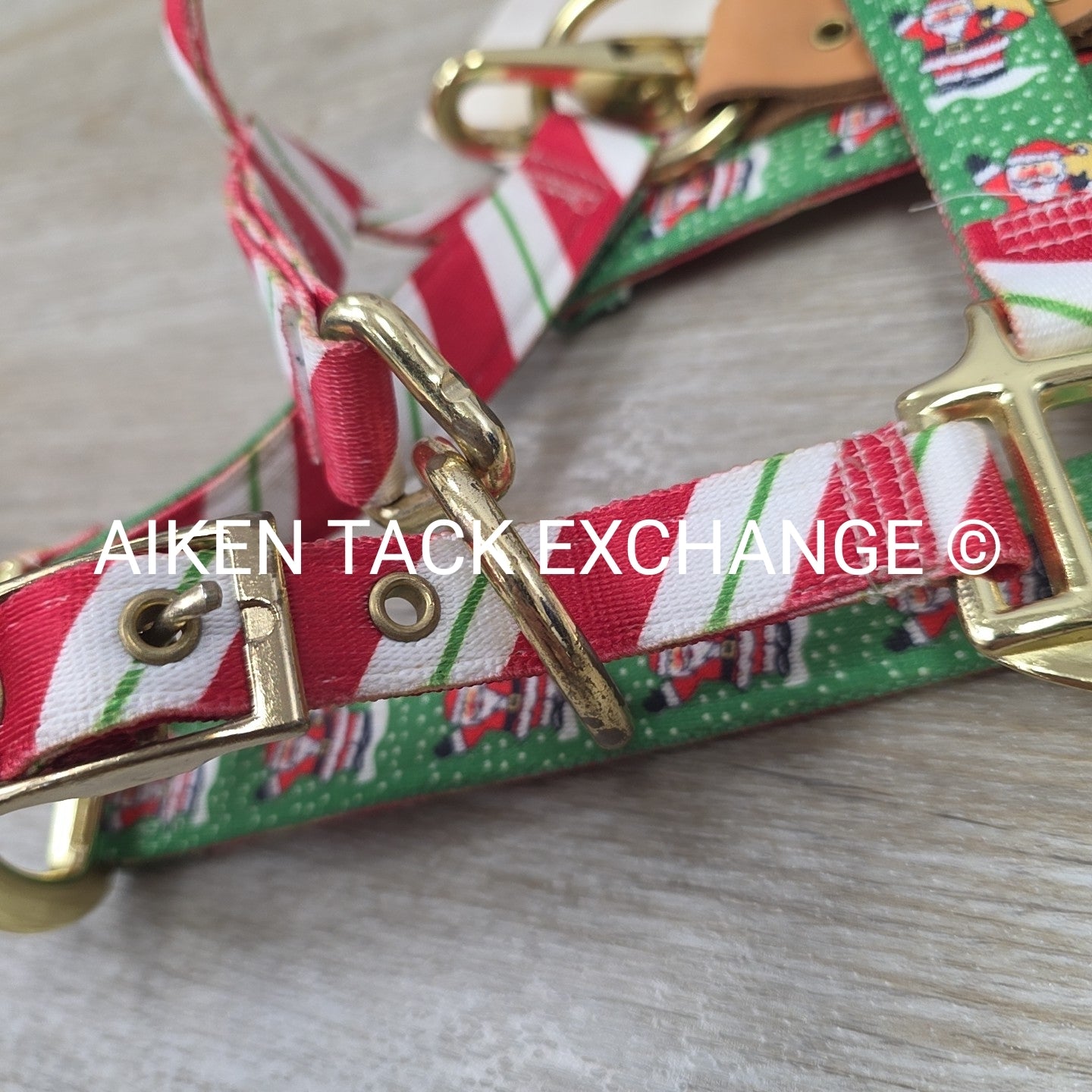 Red Haute Horse Breakaway Christmas Halter, Size Pony