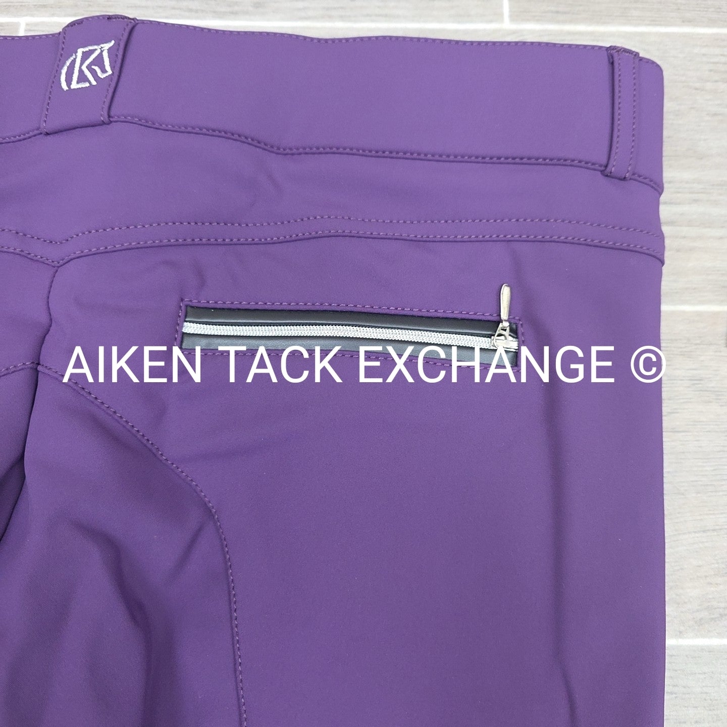 KL Select Gabrielle Knee Patch Breeches, Purple, Women's Size 34R