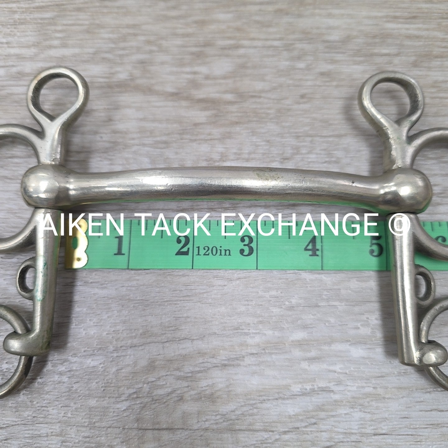 Never Rust Mullen Mouth Pelham Bit (No Hooks & Curb Chain) 4.75"