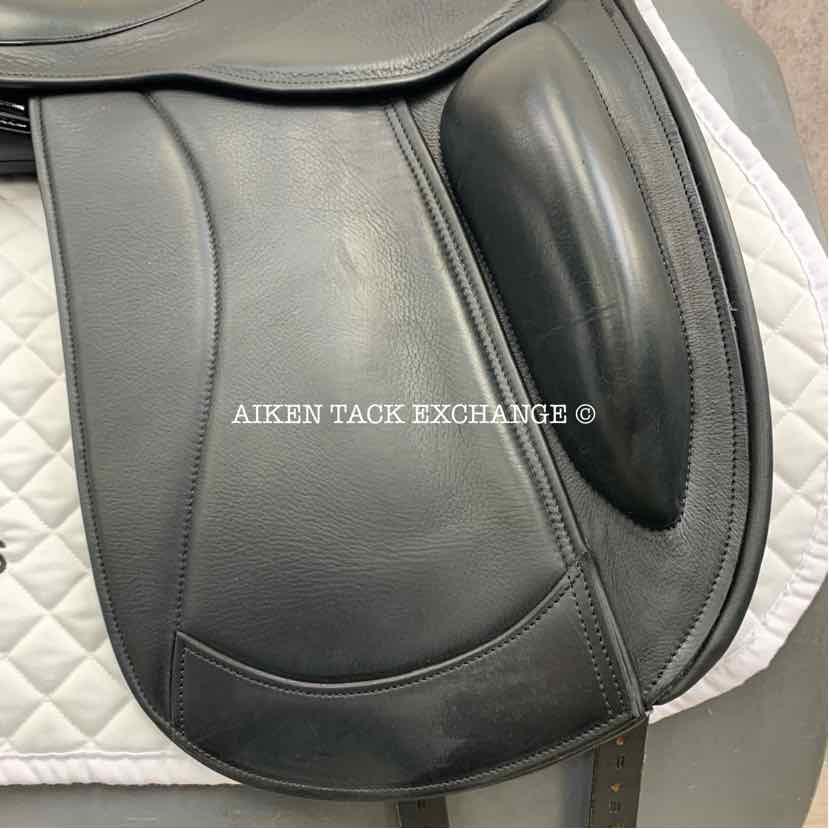 2015 Frank Baines Union Lux Monoflap Dressage Saddle, 18" Seat, Medium Wide Tree, Wool Flocked Panels