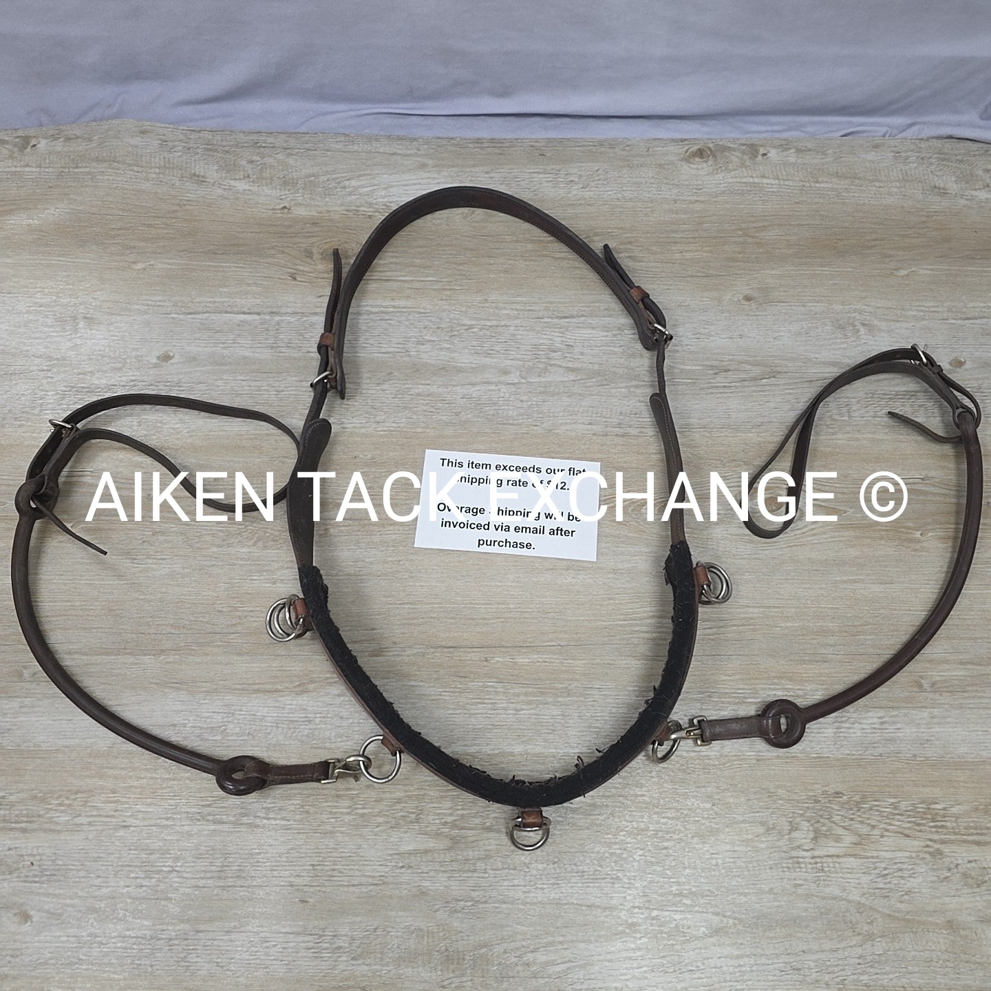 BARGAIN BUNDLE: Leather Surcingle with 2 Rubber & Leather Side Reins