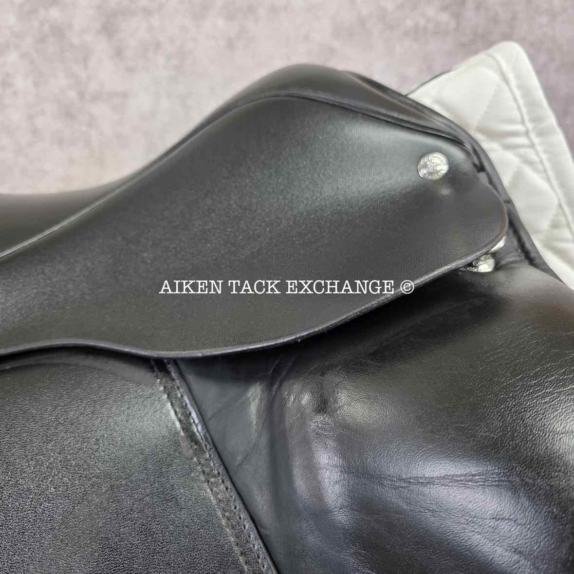 2018 Custom Saddlery Signature Steffen's Advantage Monoflap Dressage Saddle, 19" Seat, Adjustable Tree, Wool Flocked Panels
