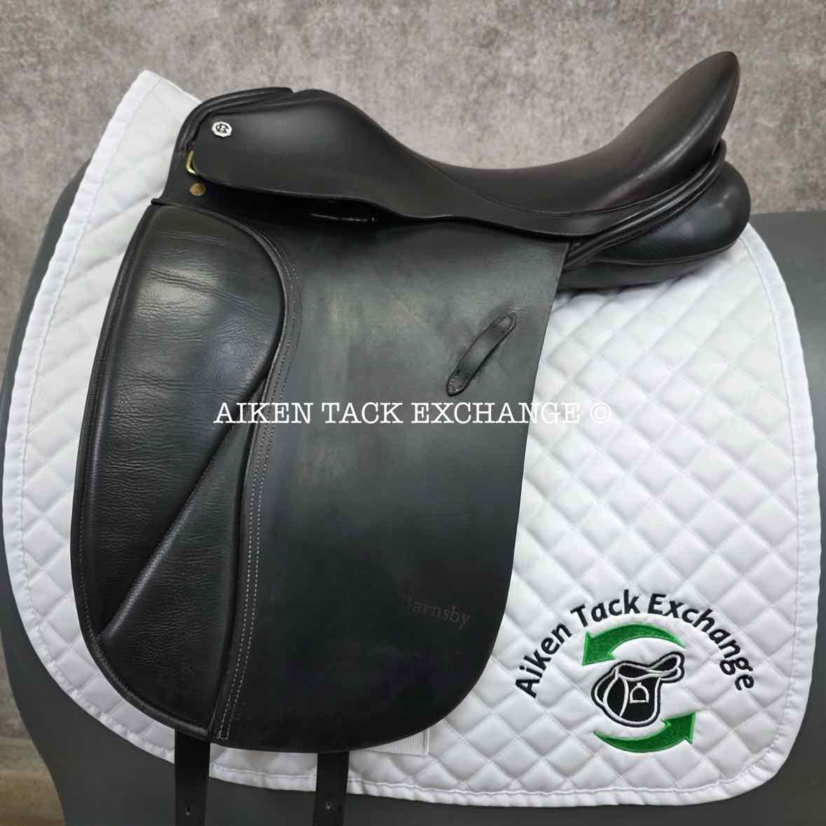 Cliff Barnsby Luxus Dressage Saddle, 17.5" Seat, Medium Tree, Wool Flocked Panels