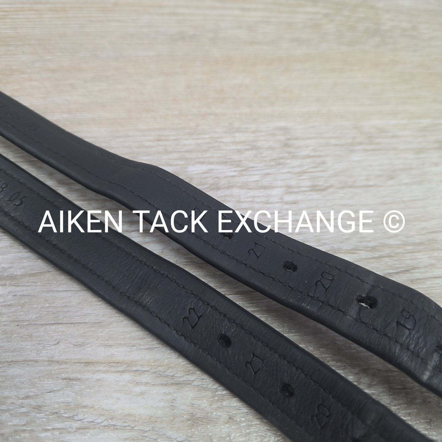 Prestige Nylon Lined Stirrup Leathers, Black, 160cm  / 63"