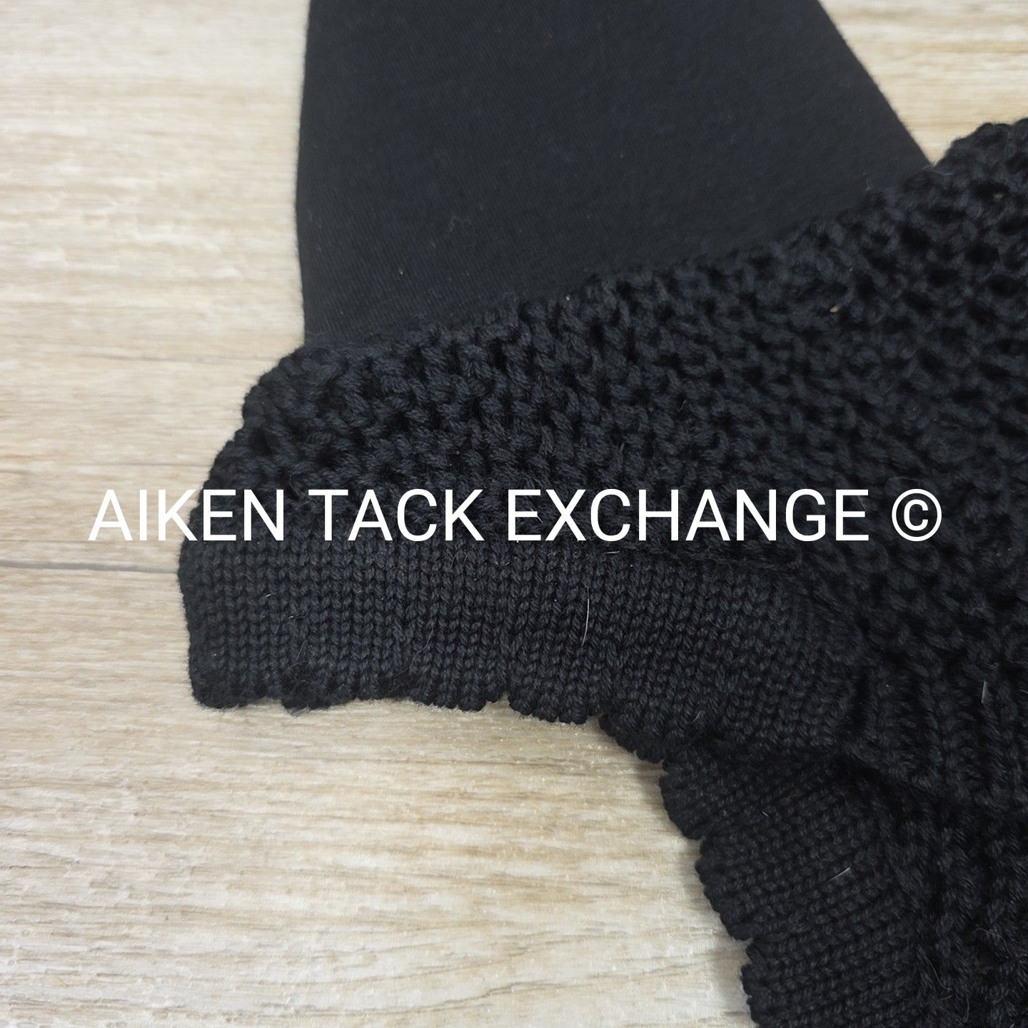 Equiline Soundless Ear Bonnet, Black, Size Full