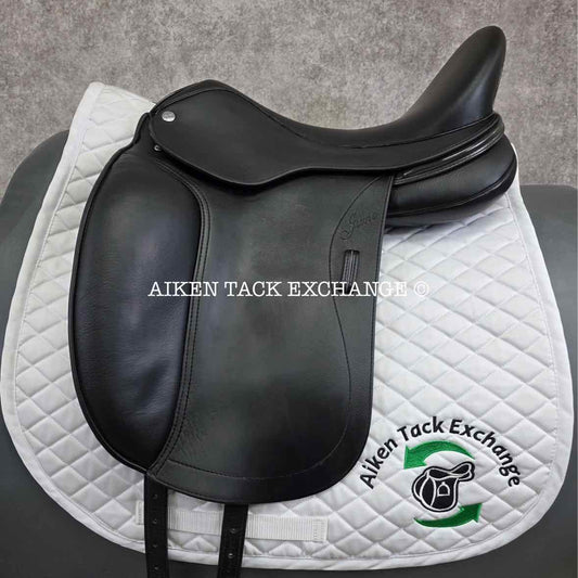 2020 Patrick Juno Monoflap Dressage Saddle, 17.5" Seat, Medium Wide Tree, Wool Flocked Panels