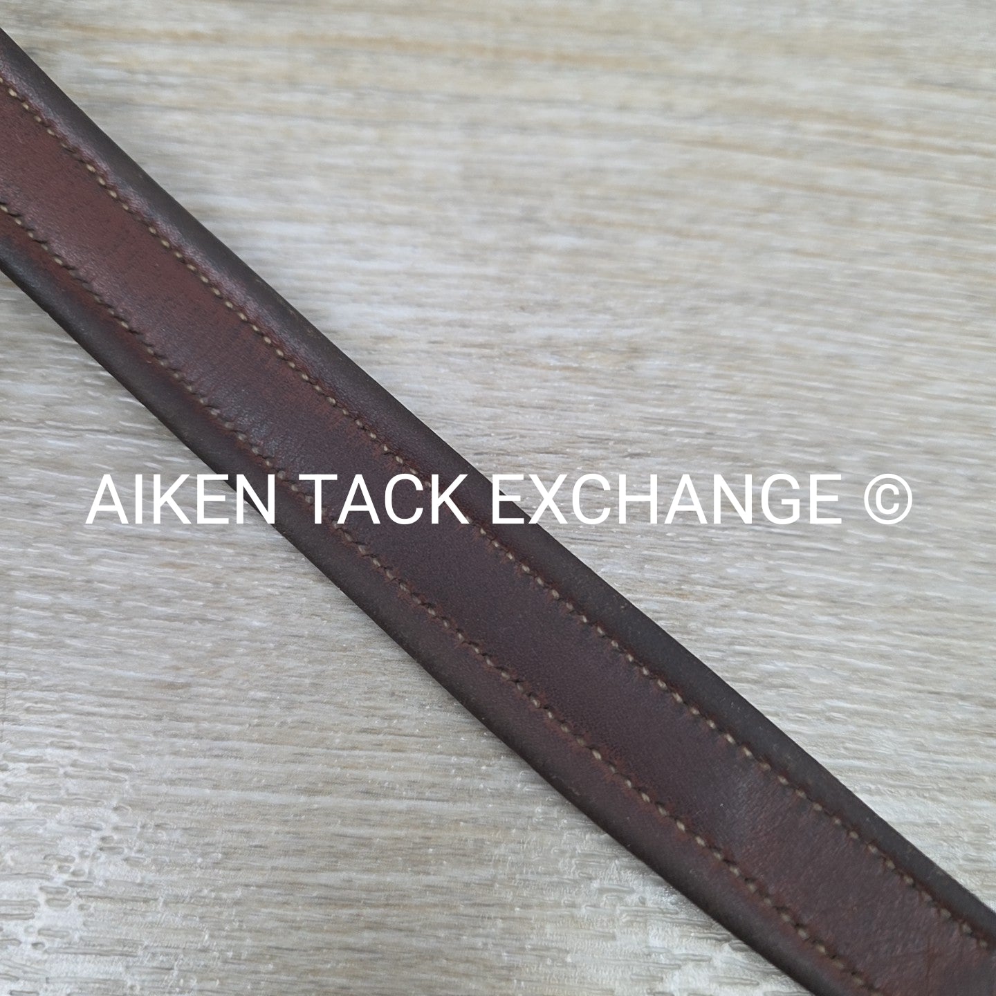 Padded Plain Raised Browband, Brown, 15"