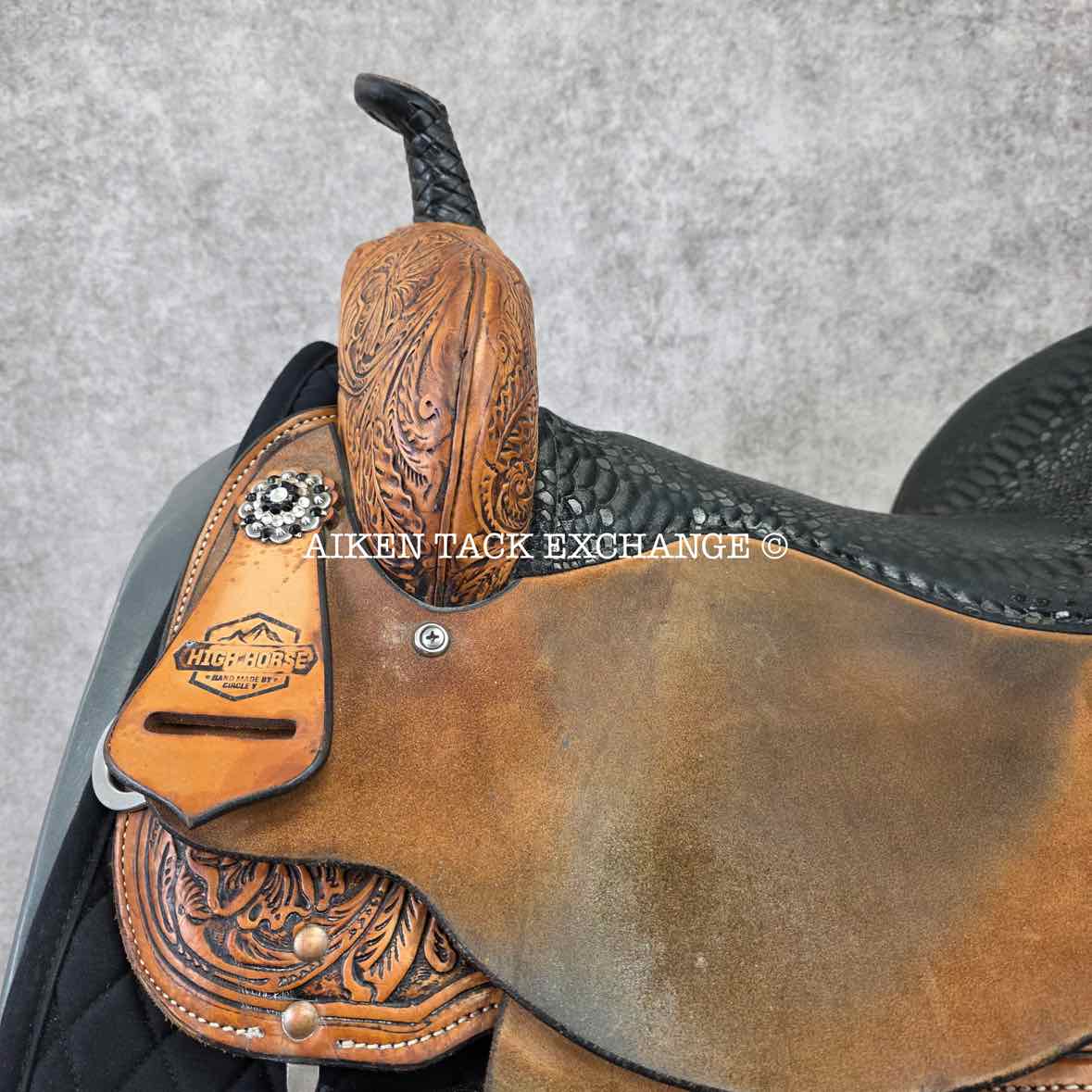 2020 High Horse 6224 Jewel Barrel Racing Western Saddle, 15" Seat, Regular Tree - Semi QH Bars