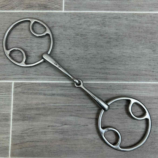 Korsteel Single Joint Beval Loop Gag Bit 5"