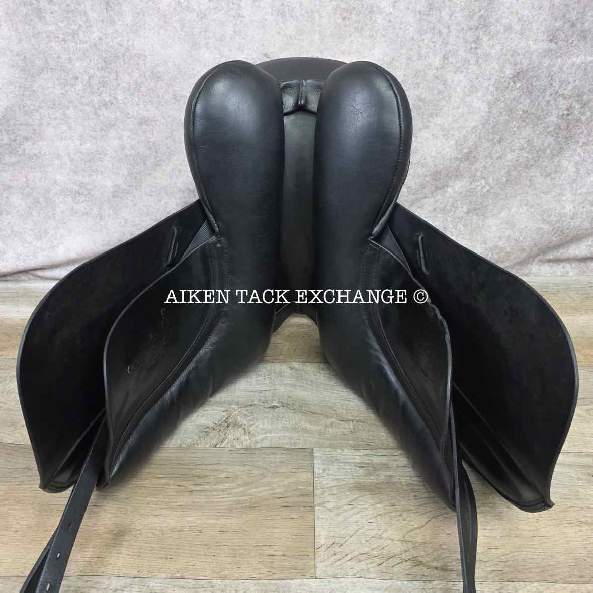 2014 Custom Saddlery Signature Wolfgang Solo Dressage Saddle, 17.5" Seat, Adjustable Tree, Wool Flocked Panels