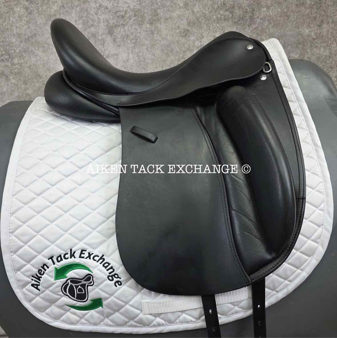 2014 Custom Saddlery Signature Wolfgang Solo Dressage Saddle, 17.5" Seat, Adjustable Tree, Wool Flocked Panels