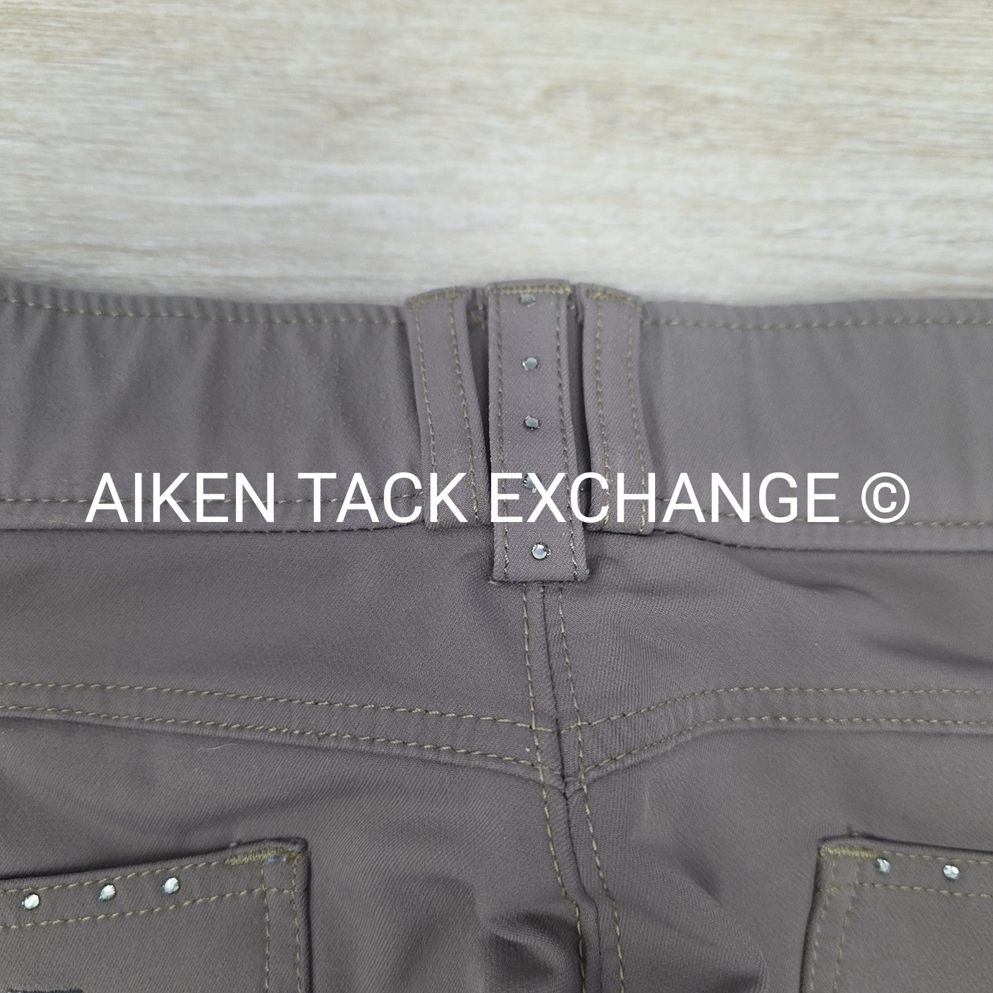 Romfh Sarafina Bling Silicone Grip Full Seat Breeches, Size 28 R