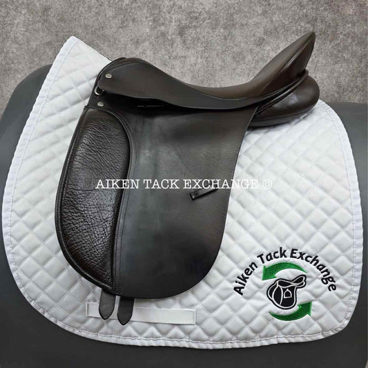 Centaur by Michael Stokes Dressage Saddle, 17.5" Seat, M/MW Tree, Wool Flocked Panels