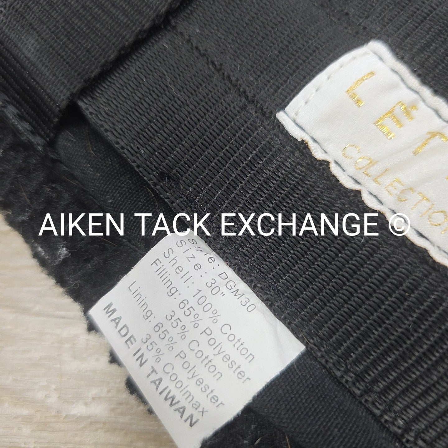 Lettia CoolMax Fleece Girth, Black, 30"