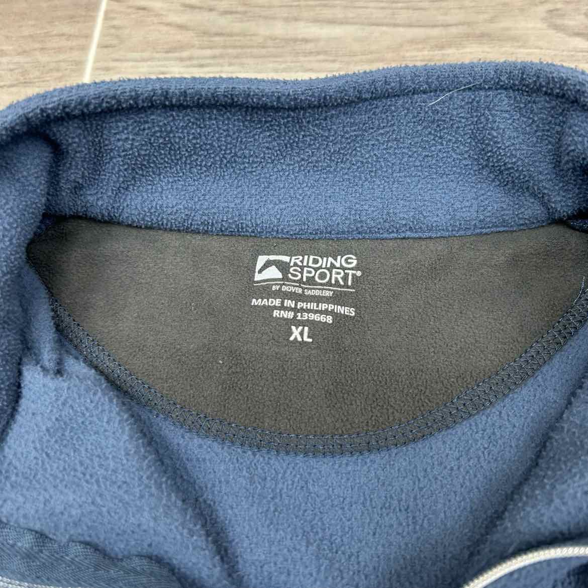 Dover Saddlery Riding Sport 1/4 Zip Fleece Long Sleeve Jacket, Size X-Large