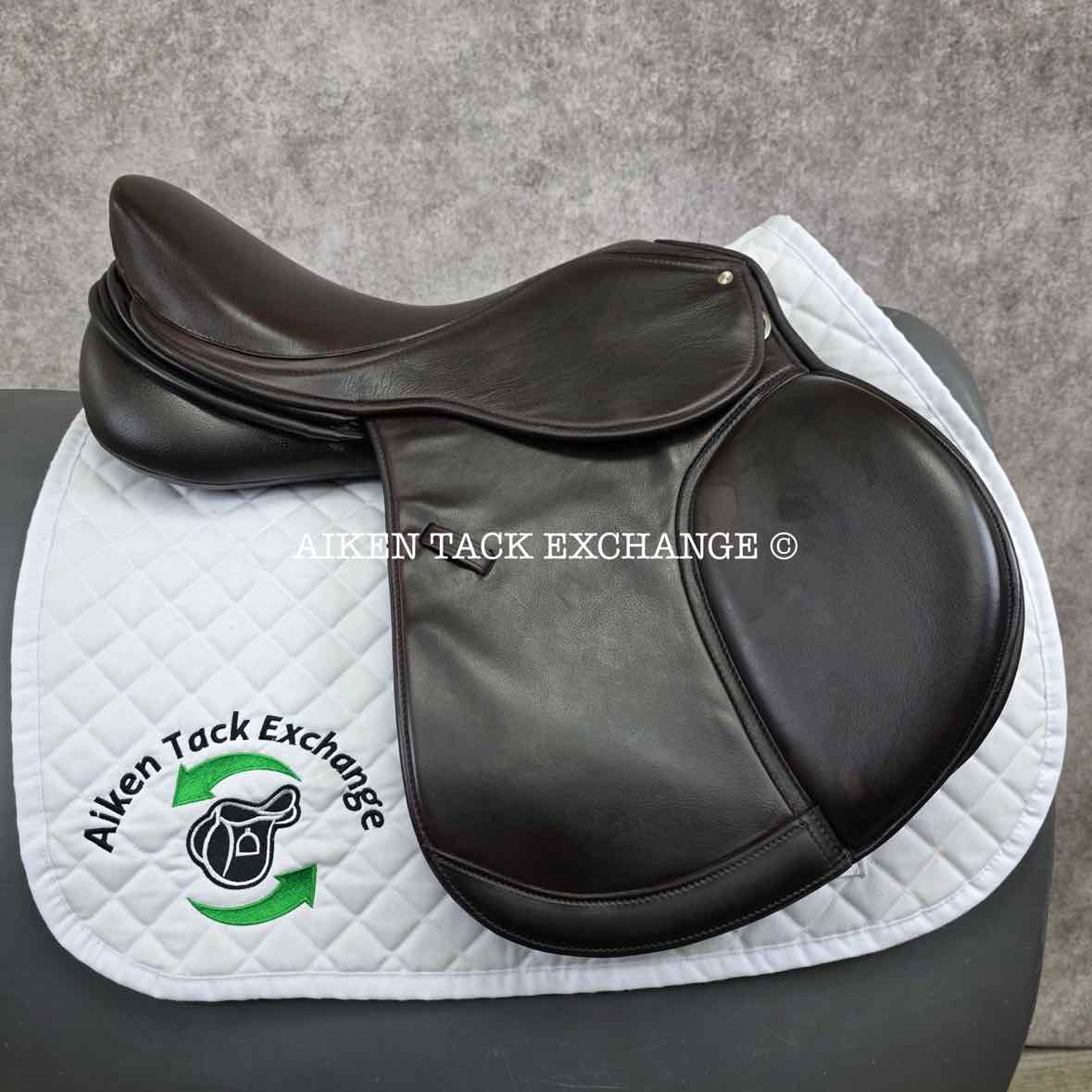Pegasus Unicorn French Style Jump Saddle, 17.5" Seat, Auto-Adjusting Flex Tree